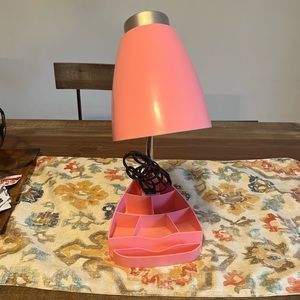 Gently used cut pink lamp